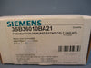 Siemens 3SB36010BA21 Red Push Button w/2 Pole Contact Block NEW