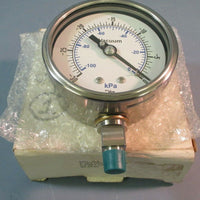KPA 4" SST DUAL SCALE GAUGE 1/4" NPT LOWER 40014LA 300VAC 30 to 0