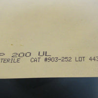 MBP Molecular BioProducts 903252 BioRobotix Pipette Tips 200 uL, 10 Trays of 96