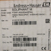 Endress Hauser Soliphant M Level Switch FTM51AGJ2Q4A37AA 18" Long