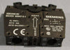 Siemens 3SB3400-0D Contact Block 400 VAC 10 A 2 NO (Lot of 8)