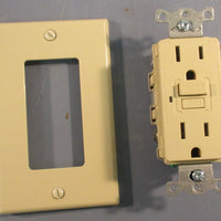 Hubbell GFR15I Wiring Device GFCI Receptacle 2 Pole 15A 125VAC Lot of 2