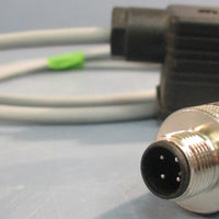 Lapp Kabel B-12-GDM Solenoid Valve Connector Cable 4-Pin Connector Lot of 2