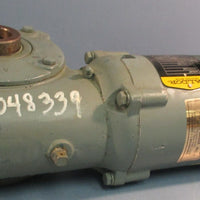Baldor VM3546T Motor 1725RPM 1HP 60Hz W/ Morse Gear Reducer 25GSA 20:1 Ratio