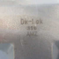 DK-Lok SS-1610-3 Stainless Steel Union Tee SDT-16 1"