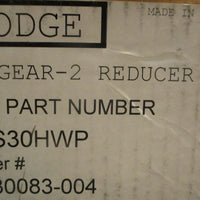 Dodge Tigear-2 20S30HWP Right Angle Worm Gear Reducer 5/8" Shaft Dia 1-1/4" Bore