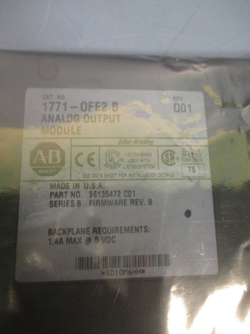 Allen-Bradley Analog Output Module Series B 1771-OFE2 B