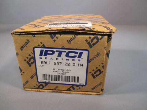 IPTCI BEARINGS SET SCREW LOCK 2-BOLT FLANGE 1-3/8" SBLF 207 22 G H4