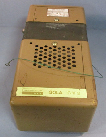 Sola 23-25-210 Constant Voltage Transformer Ser 85E Harmonic Neutralized 1000VA