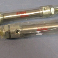 Lot of (2) BIMBA Double-acting double-end rod pneumatic air cylinder 011.5-DXDE