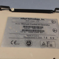 Adept Technology Manual Control III Operator Robot Teach Pendant 10332-11000