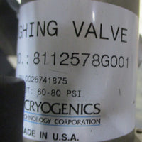 Brooks Automation CTICryogenics OnBoard 10 Cryopump 8116231G002R 8112578G001