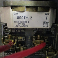Cutler Hammer A10CN0 Motor Starter w/ Allen Bradley 800TJ2 & Enclosure