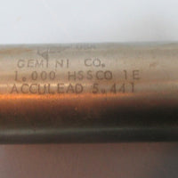 Brubaker 1" HSS CO 1E ACCULEAD 5.441 6 Flute CNC Professional Resharpened