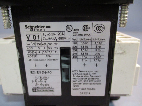 Schneider 3R1214 Emergency Stop Switch Disconnect Kit EN 60947-3