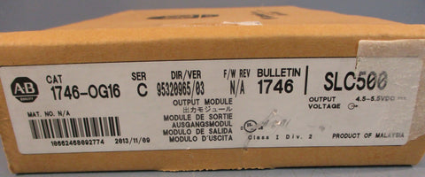 Allen Bradley 1746OG16 Ser C Output Module SLC500 4.55.5VDC