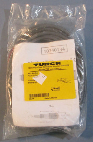 Turck PKG 6Z-10/S90 Automation Cable U0878-82 6-Pin M8 Female Connector