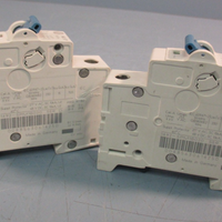 LOT OF (2) ALLEN BRADLEY 1492SPM1B020 SER D CIRCUIT BREAKER 2A 1 POLE