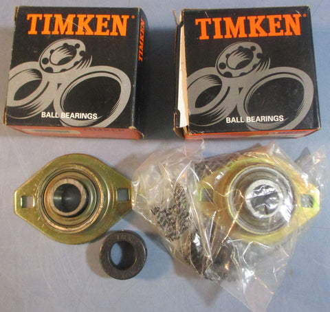Timken Fafnir VFMST 3/4 2Bolt Flange Mount Ball Bearing 3/4" Bore (Lot of 2)