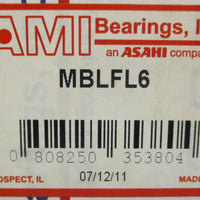 AMI/ASAHI 2 Bolt Flange Mount Ball Bearing Unit MBLFL6 30mm Bore MLFL6 MB6