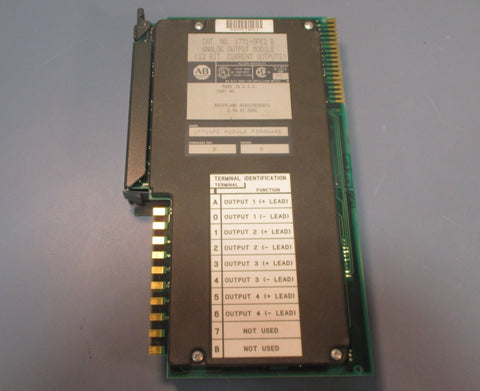 Allen Bradley 1771OFE2/B Analog Output Module F/W Rev. B Series B Used