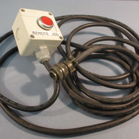 BACO Remote Jog, Pushbutton Control Station, Red Button w/Cordset