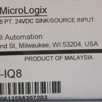 Allen Bradley 1762-IQ8 Ser A Sink/Source Input 8PT 24VDC Rev. D Factory Sealed