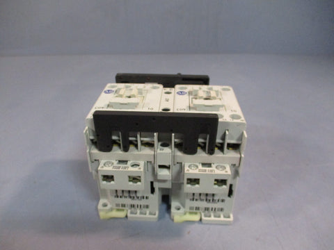 AllenBradley Reversing Contactor  120/110V 60/50Hz 3 Poles Ser B 104C09UD22