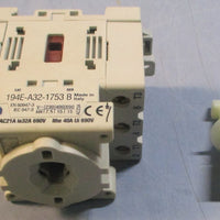 Allen Bradley 194EA321752 Ser B Disconnector Switch 32A 600VAC Missing Screws