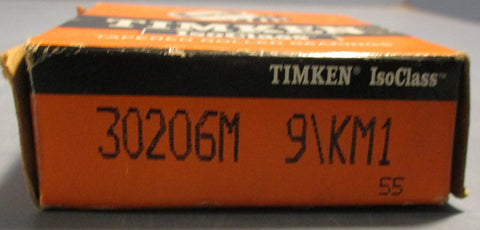 Timken 30206 9KM1 Tapered Roller Bearing 30mm x 62mm 18mm IsoClass Lot of 2