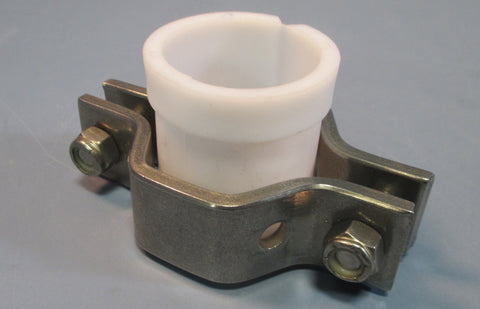 Lot 4 Tube Hangers 11/2" 1.5" PVC Insert and Coated Steel w/ Hardware NWOB