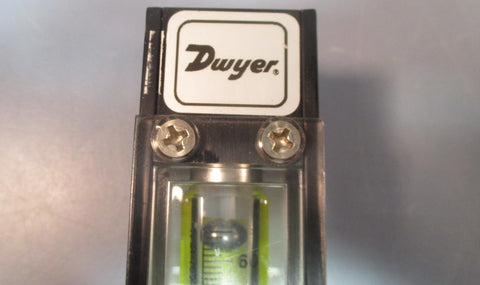 Dwyer Flowmeter Flow Meter "H" Dial 65mm Used