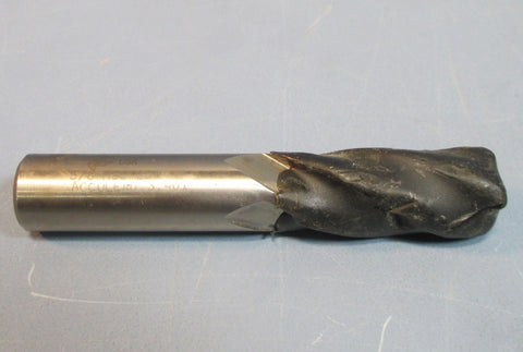 Brubaker 5/8" HSS 2D Acculead 3.401 4 Flute Pro CNC Resharpened End Mill