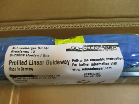 Schneeberger Profiled Linear Guideway BM 25-C2-0640-20-20-G0-V2 NEW Pair of 2