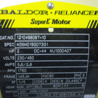 Baldor Reliance M35M019G073G1 3 PH Motor 1210498710 2HP 1760RPM 145JM