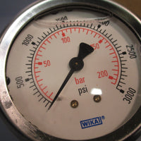 WIKA Pressure Gauge 2.5" 3000PSI/1 Bar Type 212.53