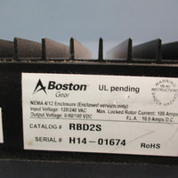 BOSTON GEAR RBD SERIES RBD2S VARIABLE SPEED DC MOTOR CONTROLLER 120/240VAC