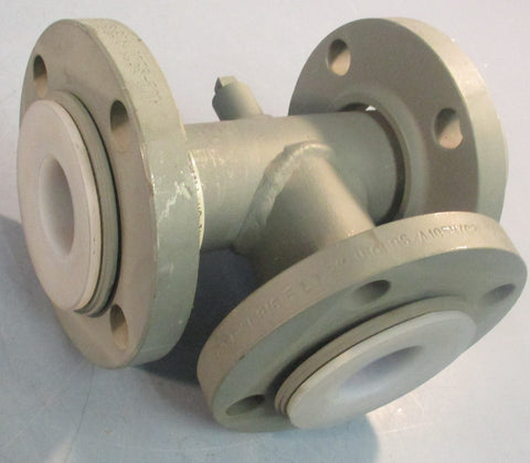 Baum F1545-15a Reducing Tee 2" BAUM PTFE ASTM 10" Overall Length