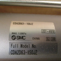 SMC PNEUMATIC TIE ROD AIR CYLINDER w/BRACKET CDA2D63150JZ