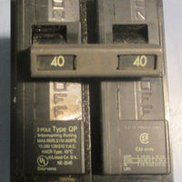 Circuit Breaker 40A 2 Pole 120/240VAC Thomas & Betts TB240 and Siemens Lot of 2