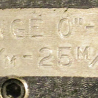 Standard Paralloc "D" Snap Guage 0"1" Range 0 m/m25 m/m