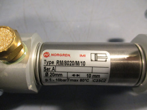 Norgren Cylinder Assembly, Case Roller Feed, Celvis, Mount Bracket RM/8020/M/10