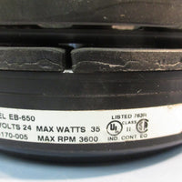 WARNER ELECTRIC EB650 24V, 35 Watts ARMATURE AND CARRIER ASSEMBLY 5382170005