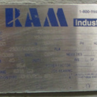 Ram Industries Y3AB31250FBH 3PH AC Motor 500HP 3575RPM 27/8" Shaft 500 HP NOS