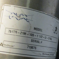 Alpha Laval 761TR-21M-10S- 1 1/2-316L Flow Control Sanitary Valve