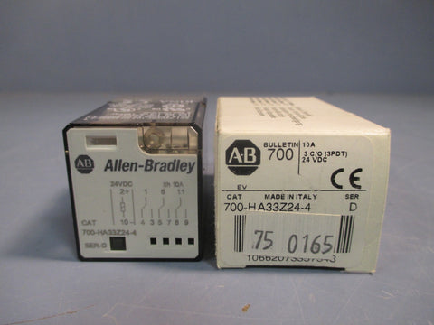 Lot of (3) Allen Bradley Relay 3 Pole, 11 Pin Series D 700HA32Z244