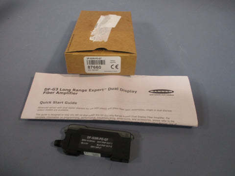 BANNER DFG3 LONG RANGE EXPERT DUAL DISPLAY FIBER AMPLIFIER DFG3IRPDQ7