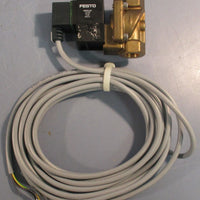Festo MN1H-2-3/8-MS Solenoid Valve 0.5-10bar 7-145PSI With Cable