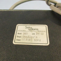 Setra Systems Model 360 Digital Pressure Gage 0 to 20Psia 117Vac 60Hz