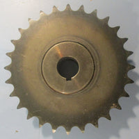 Tsubaki H40B28X3/4 Roller Chain Sprocket 3/4" Bore Keyed 28 Teeth Lot of 2